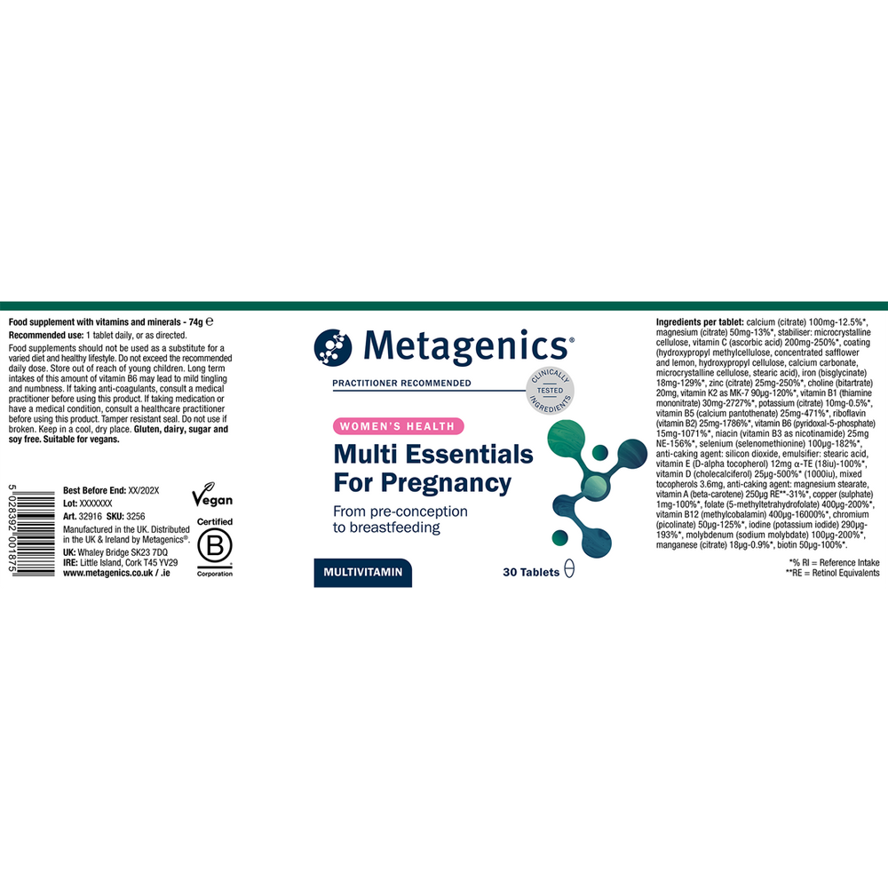 Metagenics Multi Essentials for Pregnancy