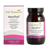 Iridh Botanica Menoflash tablets brown boittle and white purple box