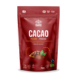 Iswari Organic Cacao Powder in a red resealable stand-up pouch.