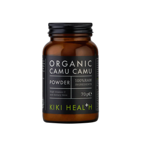 KIKI Health organic camu camu powder 70g superfood high in vitamin C for immune support, antioxidants, energy and skin health.