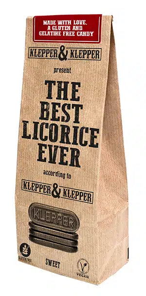 Klepper & Klepper "The Best Licorice Ever" sweet candy bag.