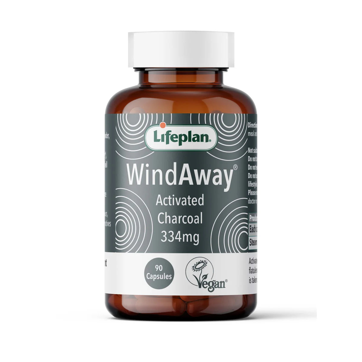 Lifeplan WindAway Activated Charcoal – 90 Capsules