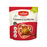 Linwoods Organic Cold Milled Flaxseed and Goji Berries pouch.
