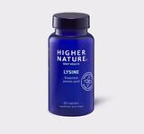 Higher Nature Lysine essential amino acid, 90 vegan tablets.