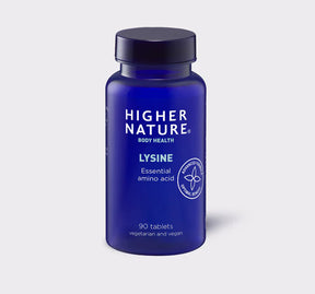 Higher Nature Lysine essential amino acid, 90 vegan tablets.