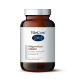 BioCare Magnesium Citrate supplement bottle on a white background
