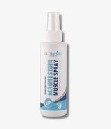 Ultrapure Laboratories Sports Recovery Magnesium Muscle Spray in a white spray bottle.