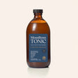 MossBoss Tonic Lion's Mane & Blueberry Limited Edition, 500ml glass bottle featuring Wild Irish Sea Moss, apple cider vinegar, ginger, and lemon.