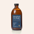 MossBoss Tonic Lion's Mane & Blueberry Limited Edition, 500ml glass bottle featuring Wild Irish Sea Moss, apple cider vinegar, ginger, and lemon.