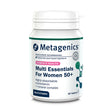 Product bottle of Metagenics Multi Essentials For Women 50+, a highly absorbable multivitamin and mineral complex designed for women's health, 60 tablets.