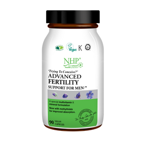 NHP Fertility Support For Men capsules by Dr Marilyn Glenville for sperm health and male fertility support 90 capsules.