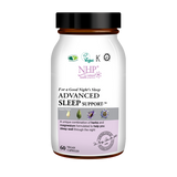 NHP Sleep Support capsules by Dr Marilyn Glenville for restful sleep and relaxation with Valerian and Magnesium 60 capsules.