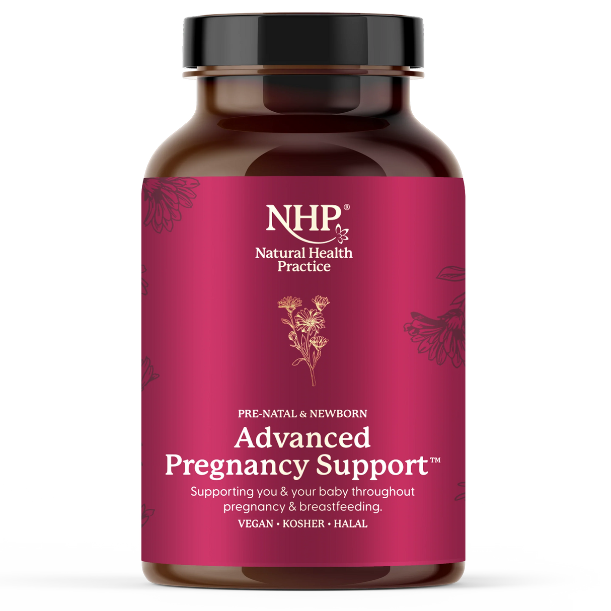 NHP Advanced Pregnancy Support for prenatal and newborn care during breastfeeding.