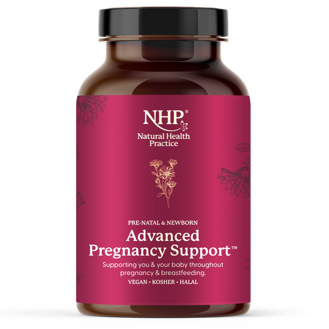NHP Advanced Pregnancy Support for prenatal and newborn care during breastfeeding.