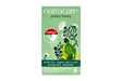 Natracare normal panty liners box with green botanical art and plastic-free, breathable cotton cover.