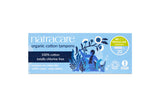 Natracare regular organic cotton non-applicator tampons 20 count box.