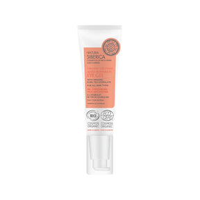 Naturtint Permanent Hair Colour Gel in shades 5M, 5GC, 5.7, 4NC, 4M, 4G, and 3NV, alongside Natura Siberica Organic Certified Anti-Puffiness Eye Gel (30ml) for all skin types.