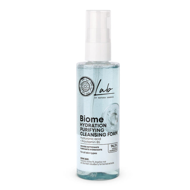 Natures Aid Sage Leaf 500mg tablets and Lab by Natura Siberica Biome Hydration Purifying Cleansing Foam (200ml) with Hyaluronic acid and Provitamin B5.