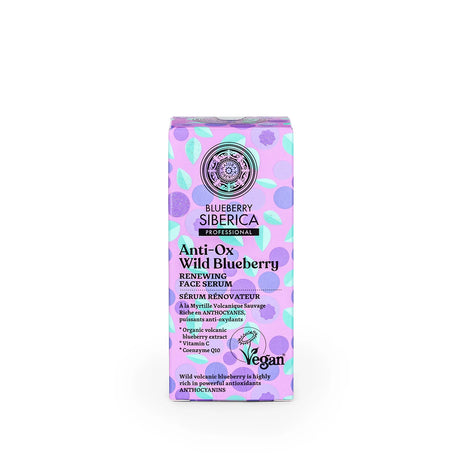 Natura Siberica Professional Hair Care Biome Color Glow Shampoo, a 400ml bottle formulated with Postbiotic Active and Blueberry extract to protect color and restore shine.