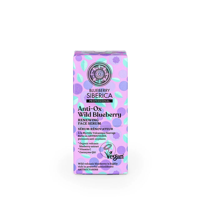 Natura Siberica Professional Hair Care Biome Color Glow Shampoo, a 400ml bottle formulated with Postbiotic Active and Blueberry extract to protect color and restore shine.