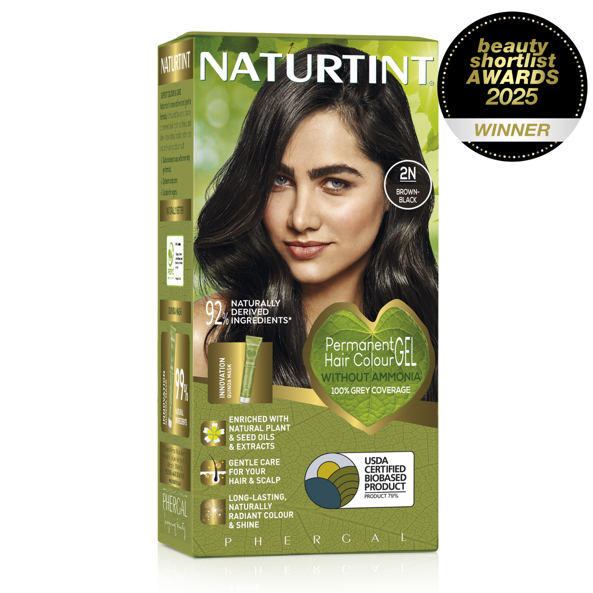 Naturtine Permanent Gel - 2N Brown Black