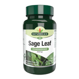 Natures Aid Sage Leaf 500mg, a vegan-friendly food supplement provided in a 90-tablet pack for daily support.