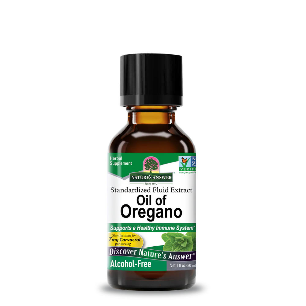 Method sweet coconut foaming hand wash in a grey-tinted pump bottle, followed by a bottle of Nature's Answer alcohol-free Oil of Oregano extract.