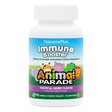 Nature's Plus Animal Parade Immune Booster children's chewable 90 tablets tropical berry flavour with Elderberry and Zinc for immune support.