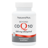 Nature's Plus Beyond CoQ10 200mg 60 softgels maximum strength Ubiquinol supplement for heart health and cellular energy support.