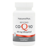 Nature's Plus Beyond CoQ10 50mg 90 softgels bioactive Ubiquinol supplement for heart health and cellular energy support.