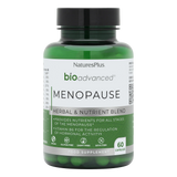 Nature's Plus BioAdvanced Menopause Support 60 vegan capsules with Sage Red Clover and B Vitamins for hormonal balance and energy support.