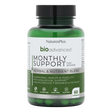 Nature's Plus BioAdvanced Monthly Support 60 vegan capsules with Magnesium B6 and Chasteberry for hormonal balance and energy support.
