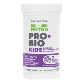NaturesPlus Pro Bio Kids probiotic supplement container on a white background