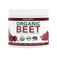Nature's Plus Organic Beet Powder 150g pure whole food supplement for circulation energy and cardiovascular support.