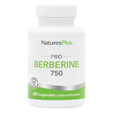 Nature's Plus Pro Berberine 750mg 60 vegan capsules high potency supplement for blood sugar and metabolic support.