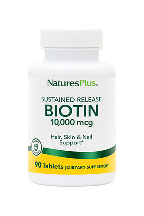 Bioland Biotin 10mg S.R. sustained release tablets for hair growth skin health and strong nails 90 tablets.