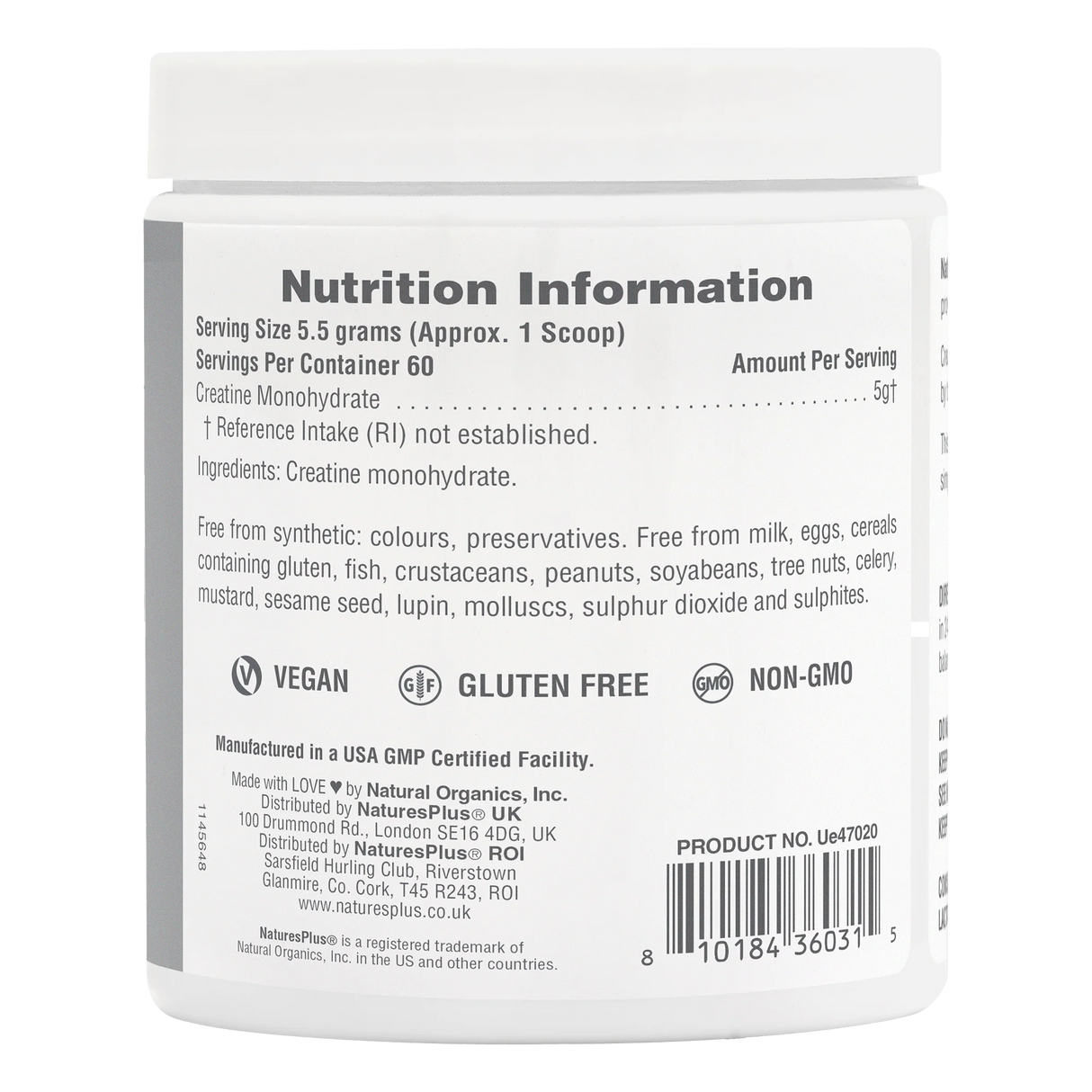 Natures Plus Micro-Optimised Creatine Powder 330g