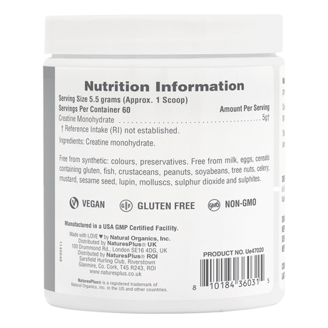 Natures Plus Micro-Optimised Creatine Powder 330g