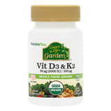 Natures Plus Garden Vitamin D&K vegan formula