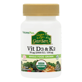 Natures Plus Garden Vitamin D&K vegan formula