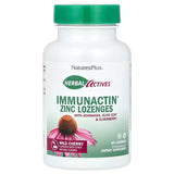 Nature's Plus ImmunActin Zinc Lozenges for immune support and throat relief Wild Cherry 60 lozenges.