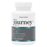 NaturesPlus His Journey 45+ supplement bottle on a white background