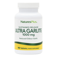 Natures Plus ULtralite Garlic white bottle with yellow green label