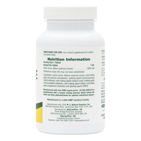 Nature’s Plus Ultra Garlite 1000mg