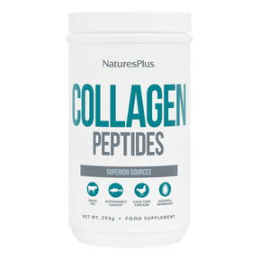 NaturesPlus Collagen Peptides container on a white background