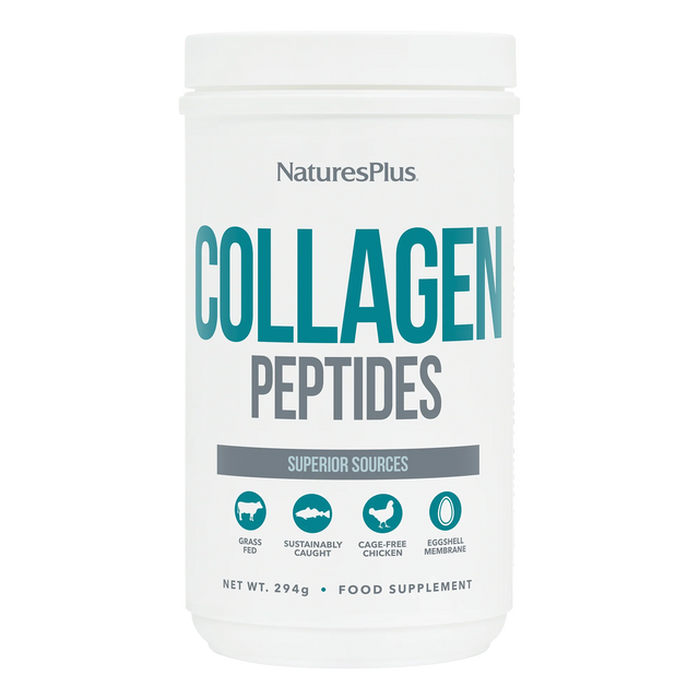 NaturesPlus Collagen Peptides container on a white background