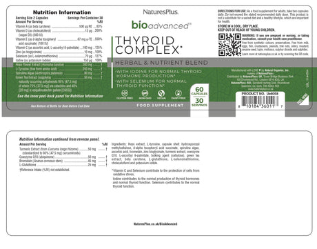 BIOADVANCED THYROID SUPPORT CAPS 60
