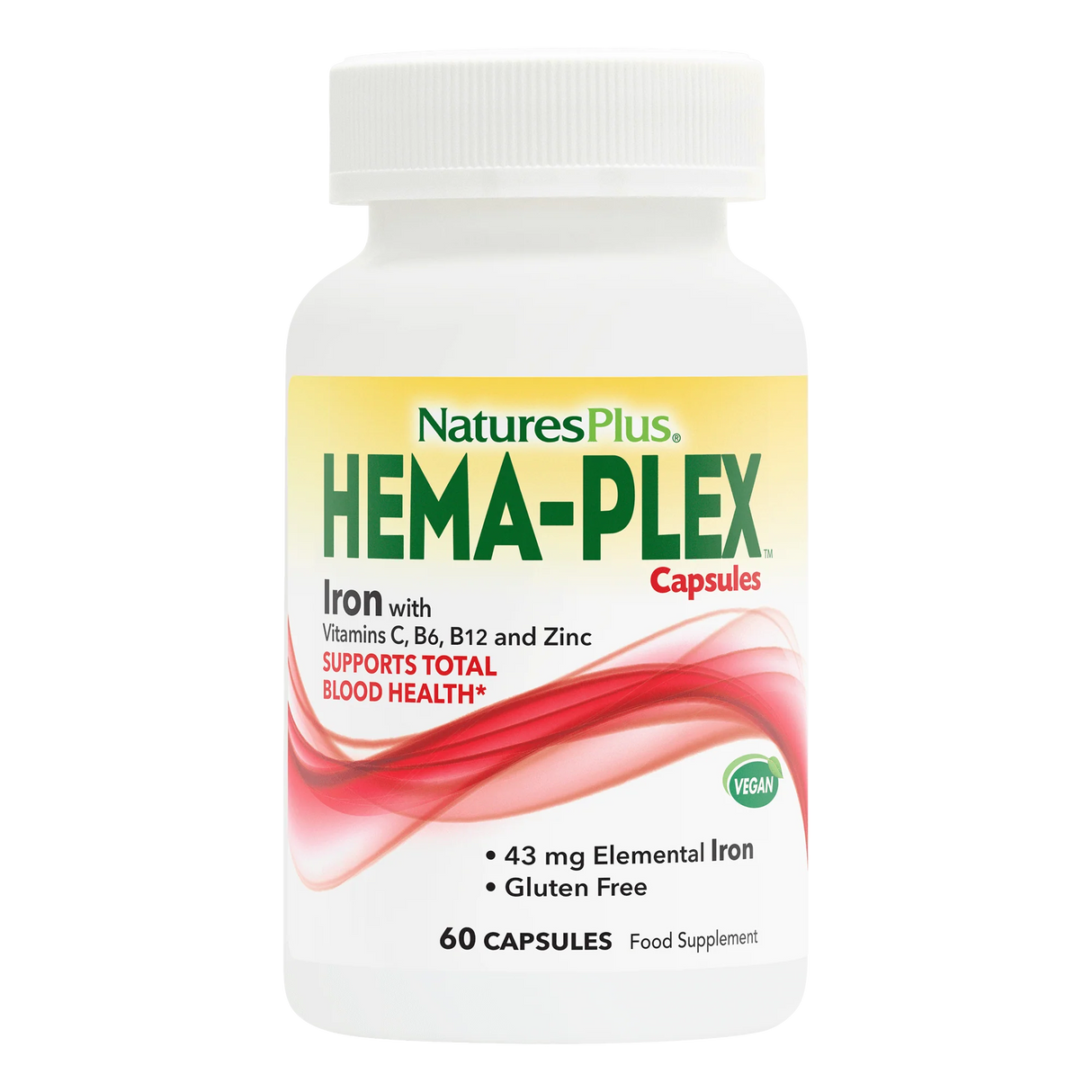 NaturesPlus GI Nutra PRO BIO MEGA probiotic supplement bottle showing 35 strains and 120 billion live CFU.