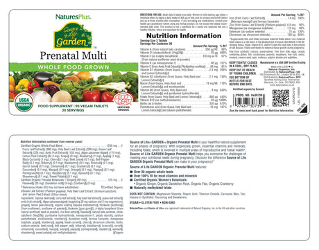 Source of Life® Garden Prenatal Multivitamin 90 tabs