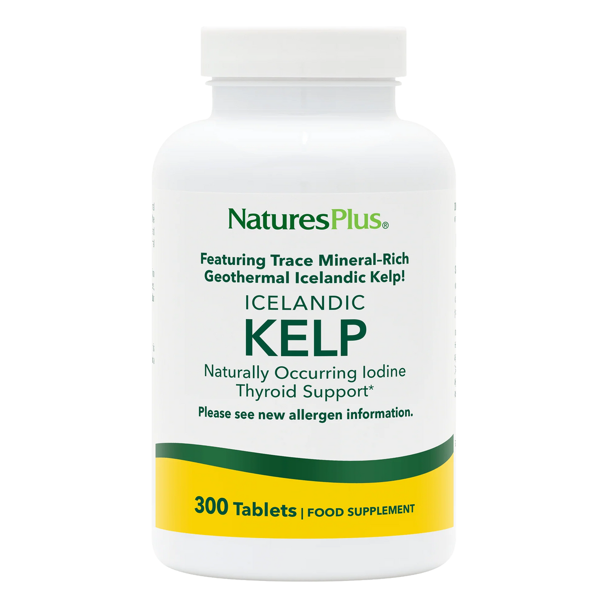 Nutrition Information label for NaturesPlus Say Yes to Dairy showing 30mg of Lactase Enzyme per tablet and French vanilla flavor details.